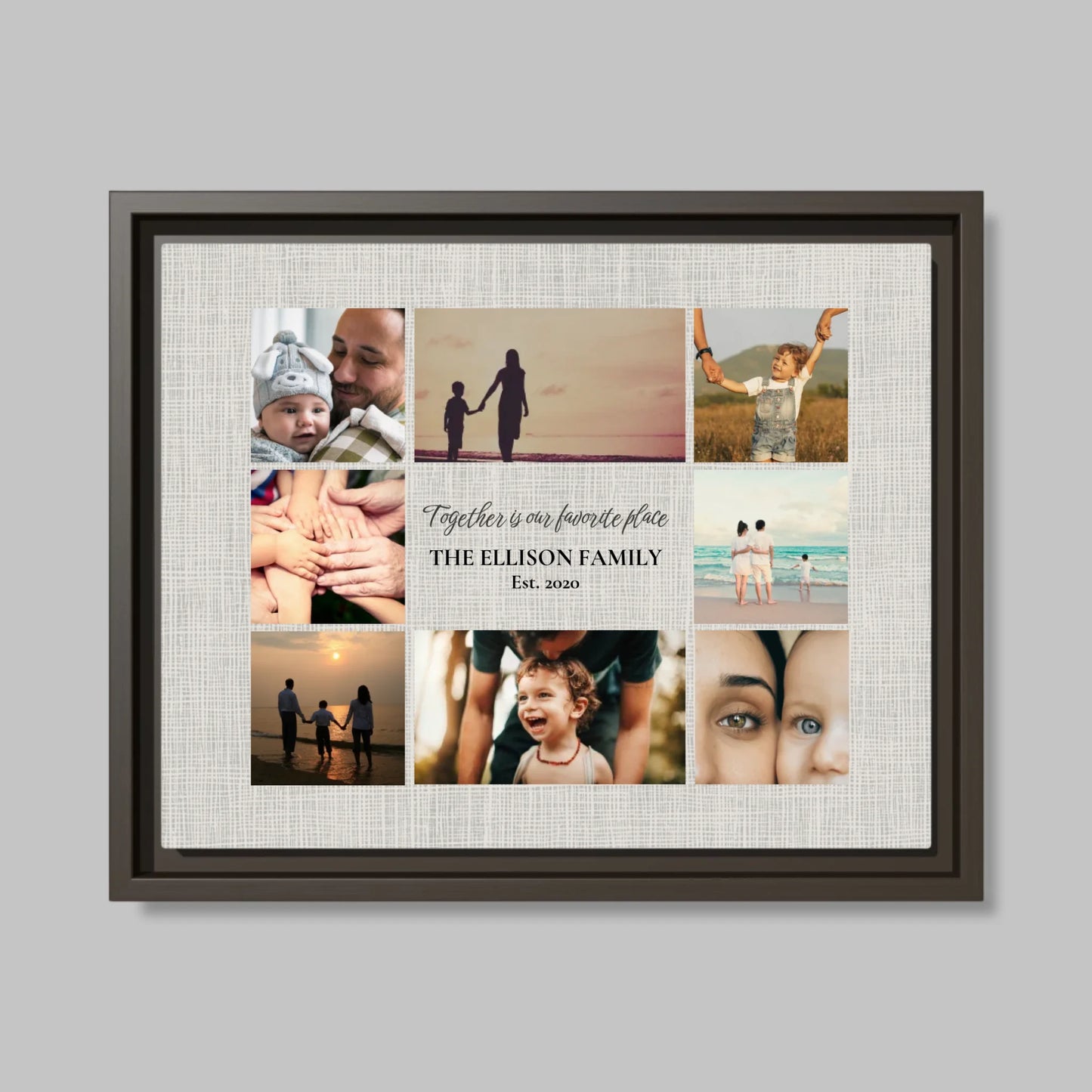 Espresso Framed Closeup 14.11 (14.11) Horizontal Canvas Mockup