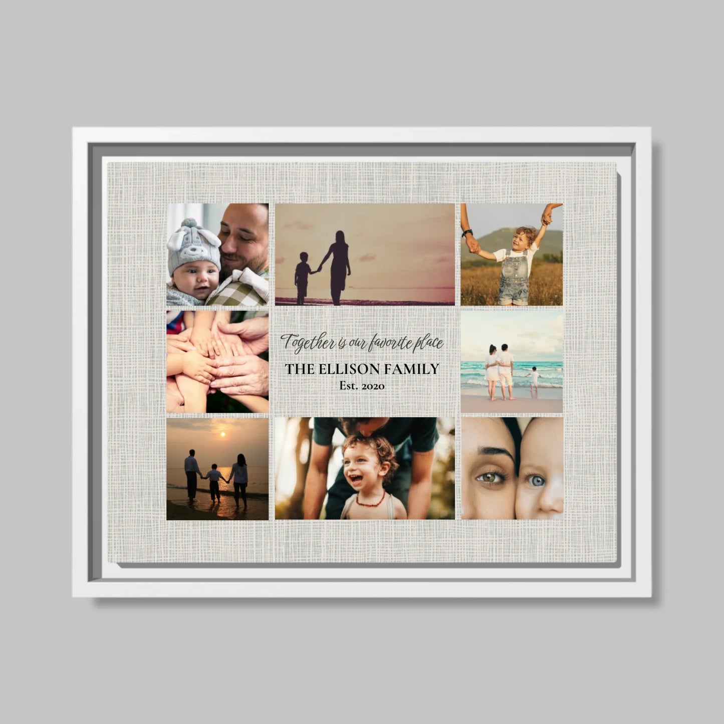 White Framed Closeup 14.11 (14.11) Horizontal Canvas Mockup