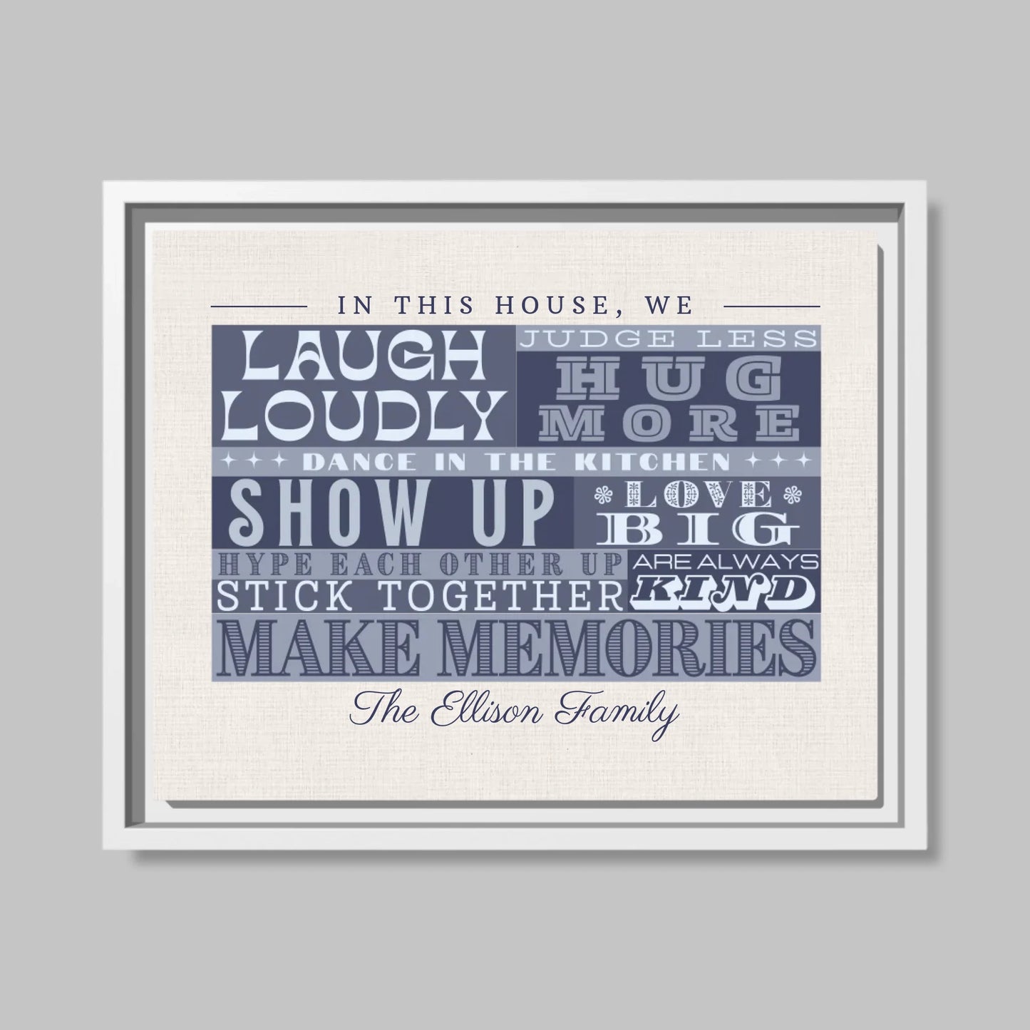 White Framed Closeup 14.11 (14.11) Horizontal Canvas Mockup
