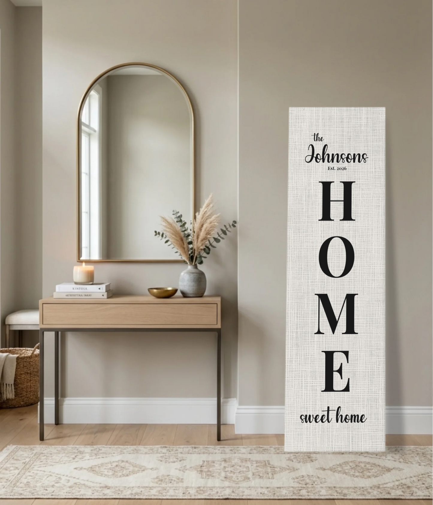 Vertical Unframed Panoramic 1.3 Canvas Mockup