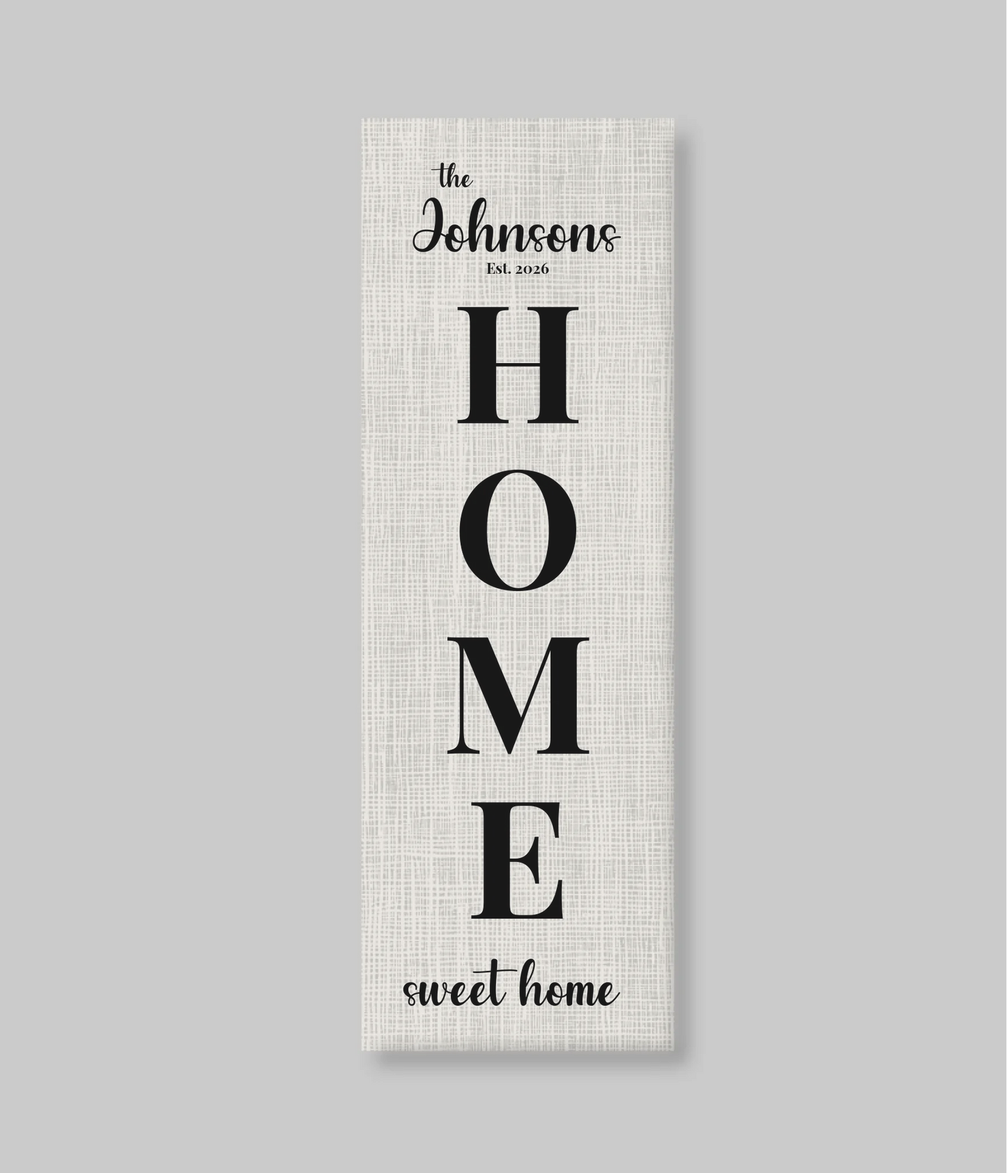Vertical Unframed Closeup Panoramic 1.3 Canvas Mockup