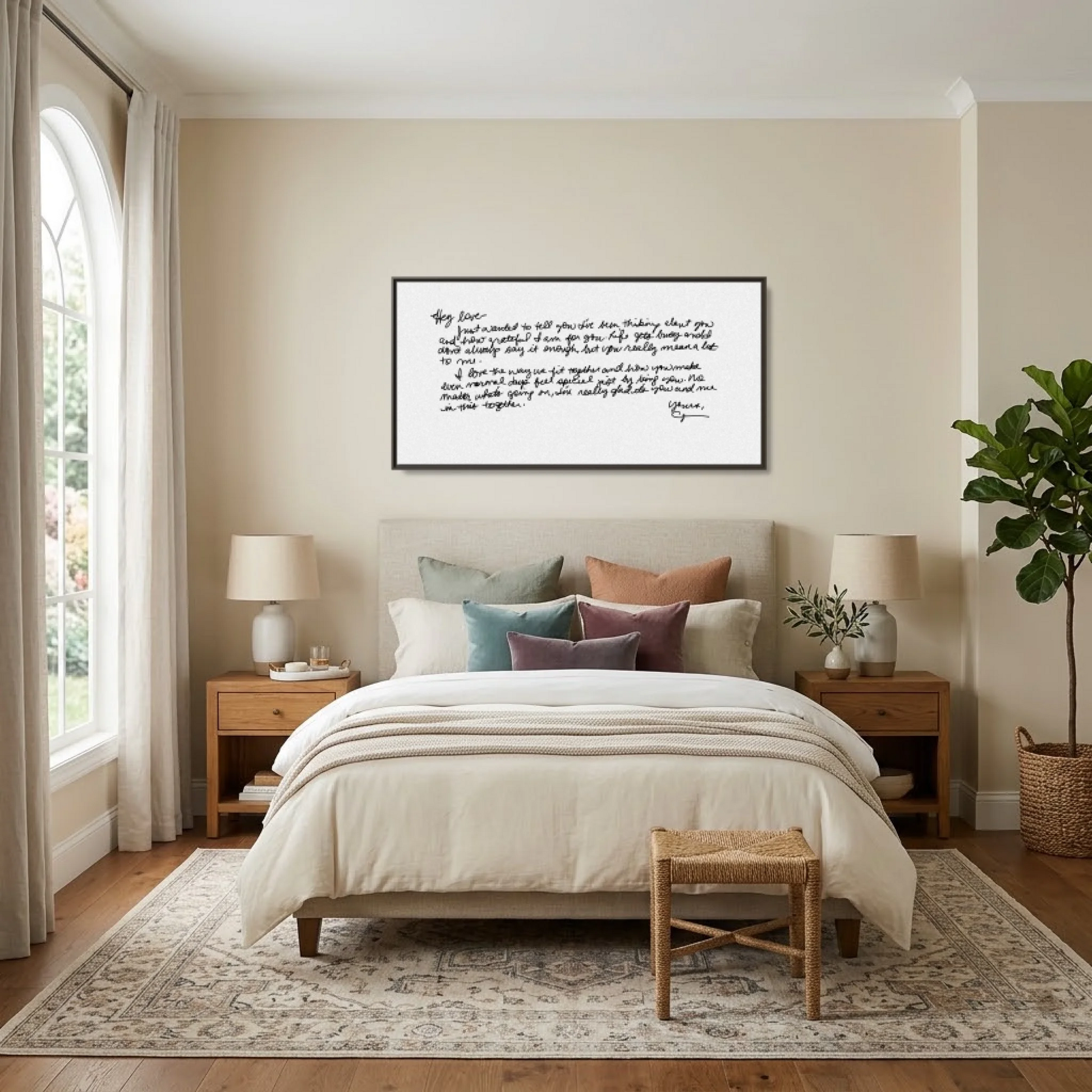 Bedroom - Nice Colors Espresso Framed Wide Format 2.1 Mockup