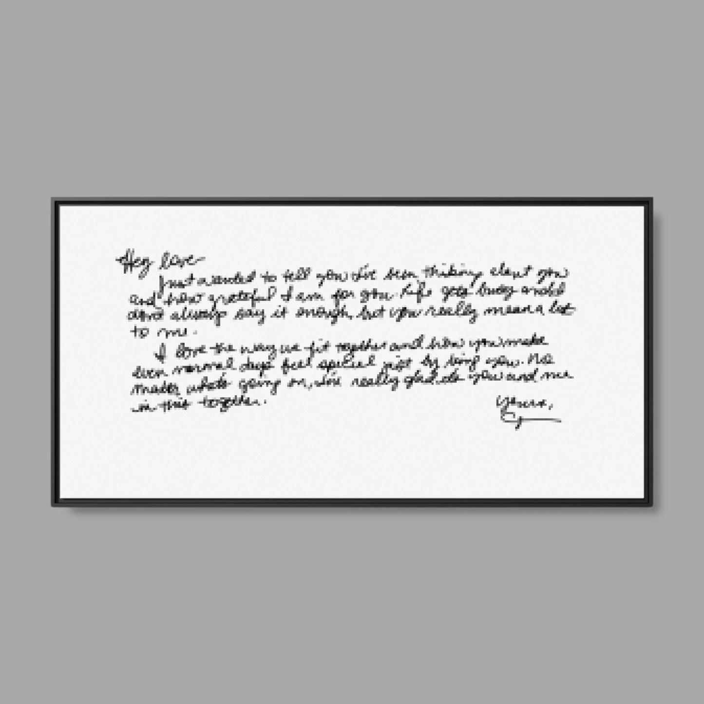 Black Frame Wide Format 2.1 Canvas for TIB