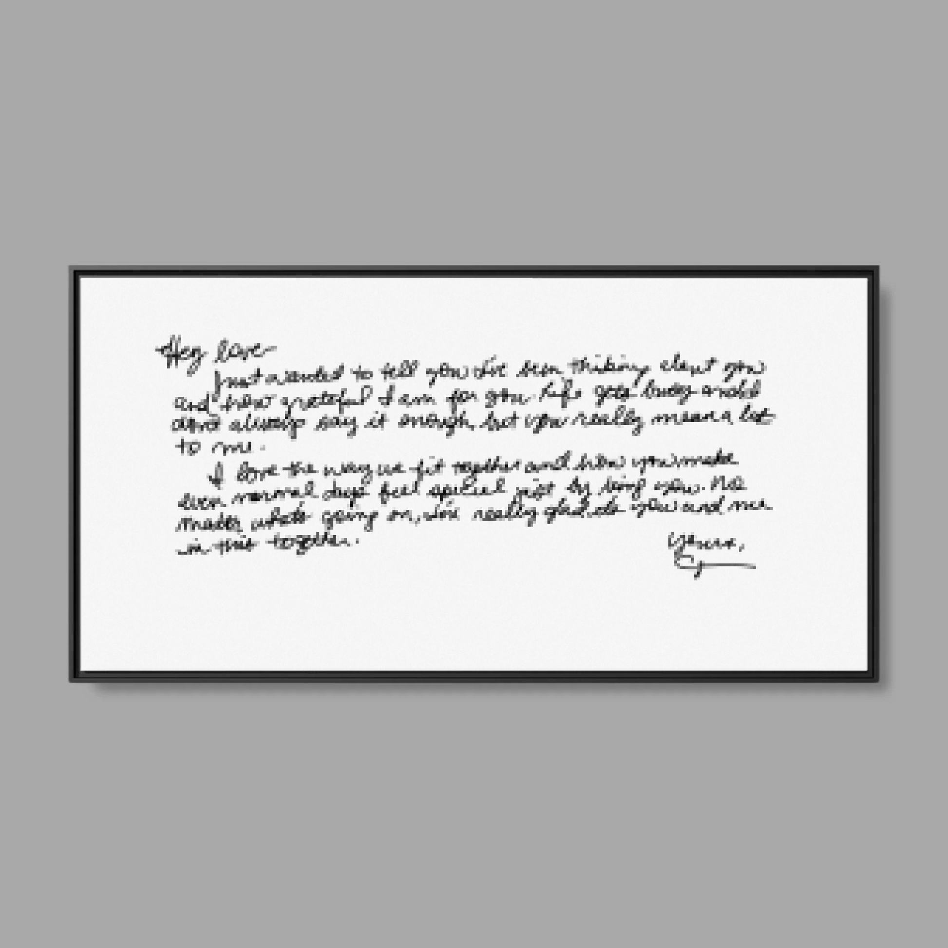 Black Frame Wide Format 2.1 Canvas for TIB