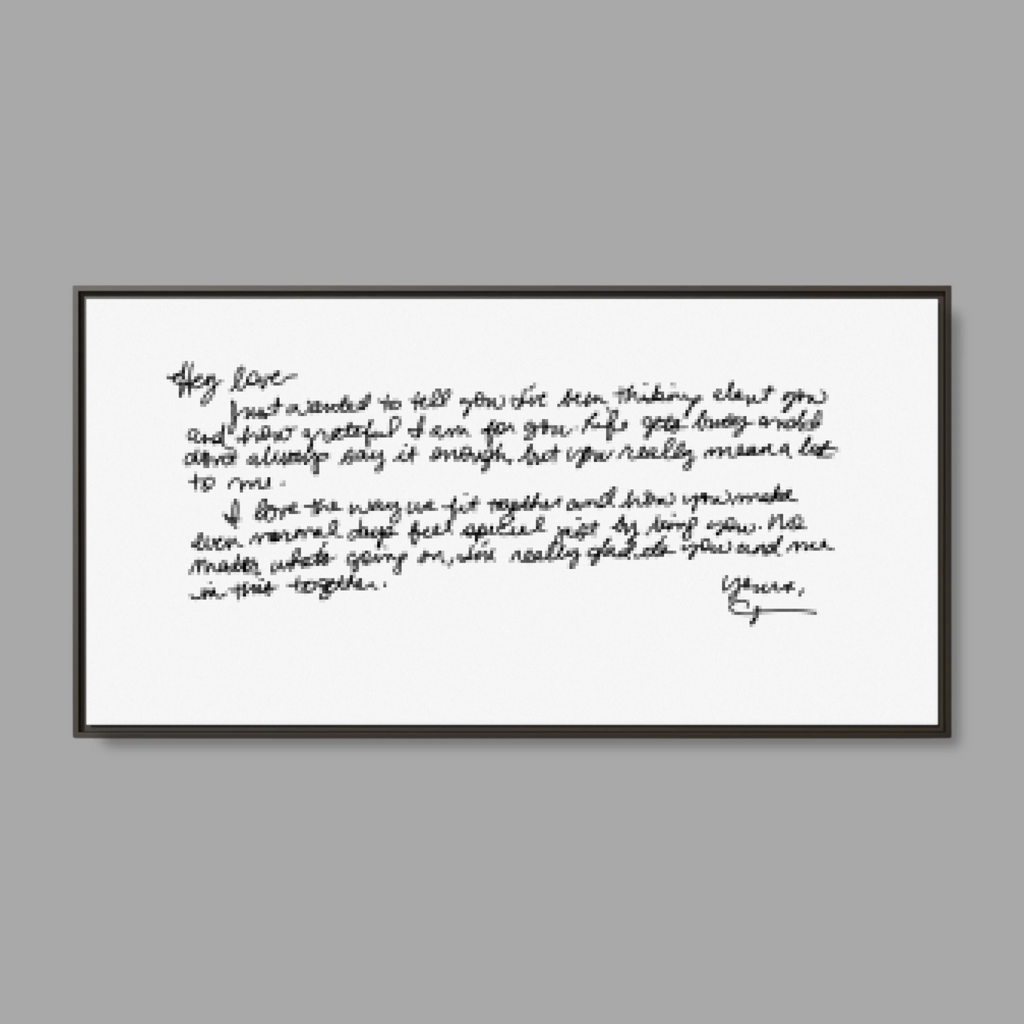 Espresso Frame Wide Format 2.1 Canvas for TIB