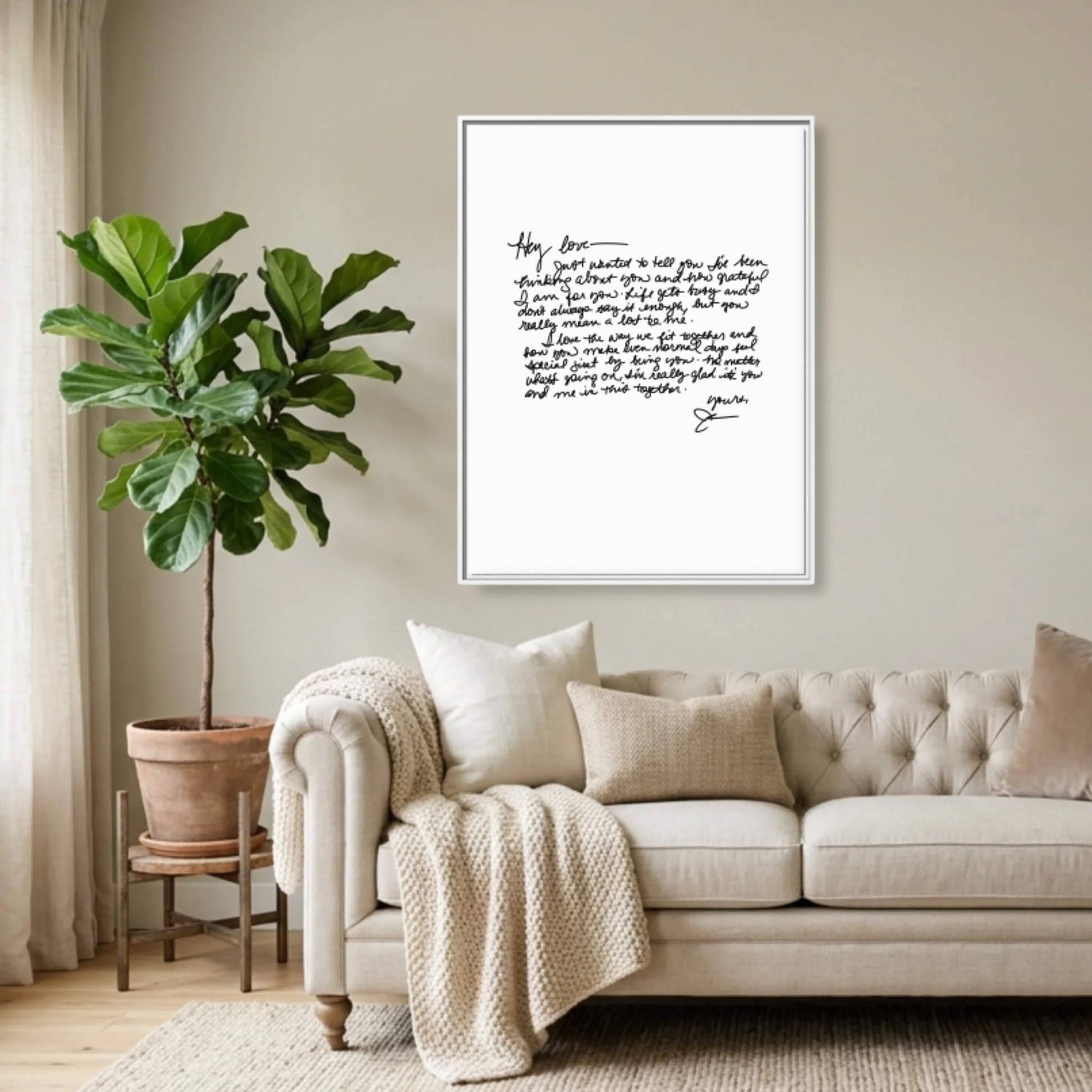 White Framed 30x40 (3.4) Vertical Rectangular Canvas