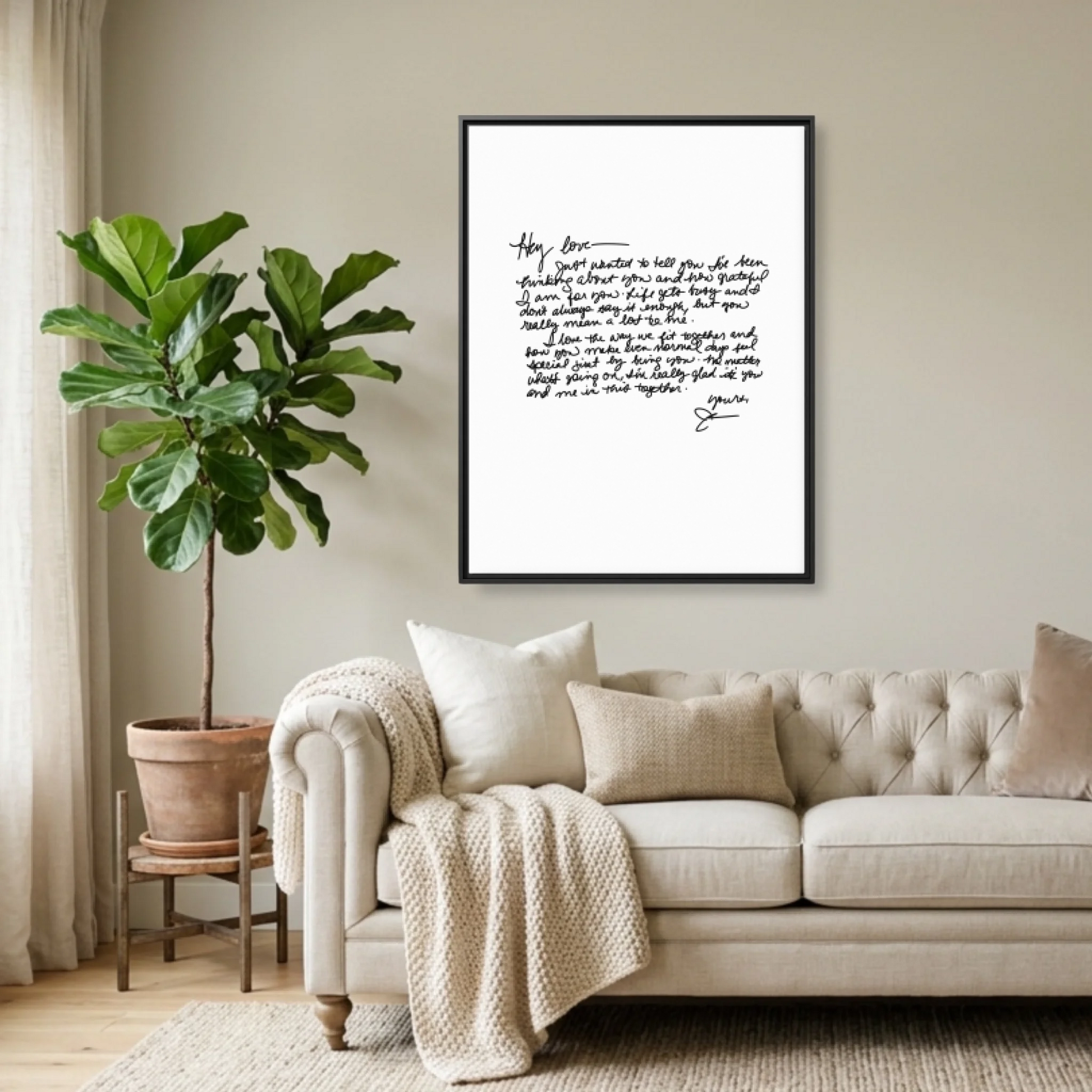 Black Framed 30x40 (3.4) Vertical Rectangular Canvas