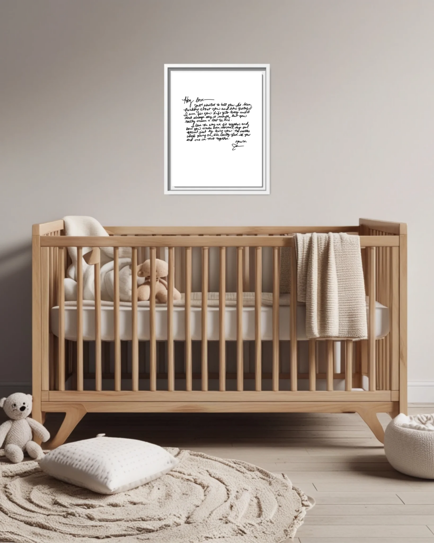 Nursery Crib Wt Vertical 11x14 Mockup