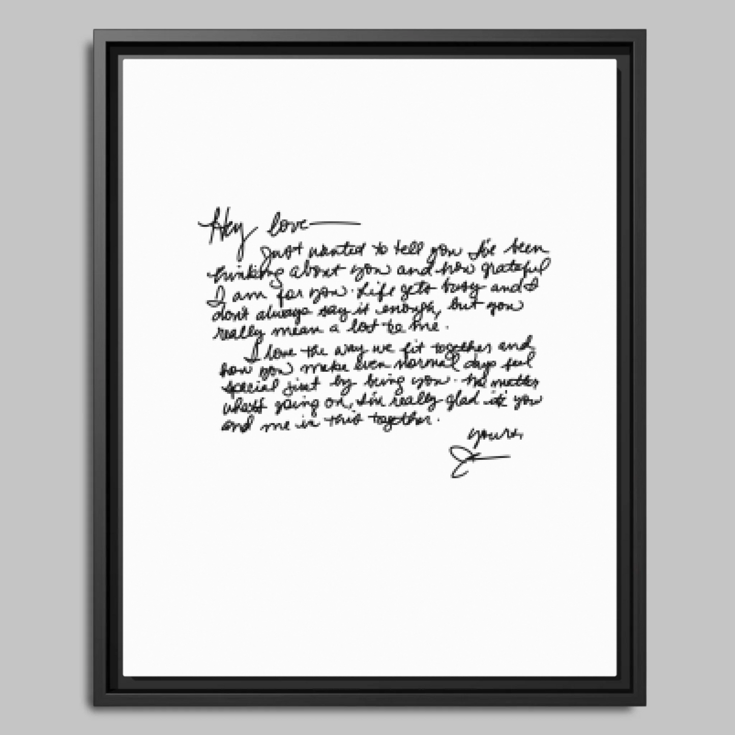 Black Framed Closeup 16x20 Vertical Canvas (4.5) Mockup For TIB