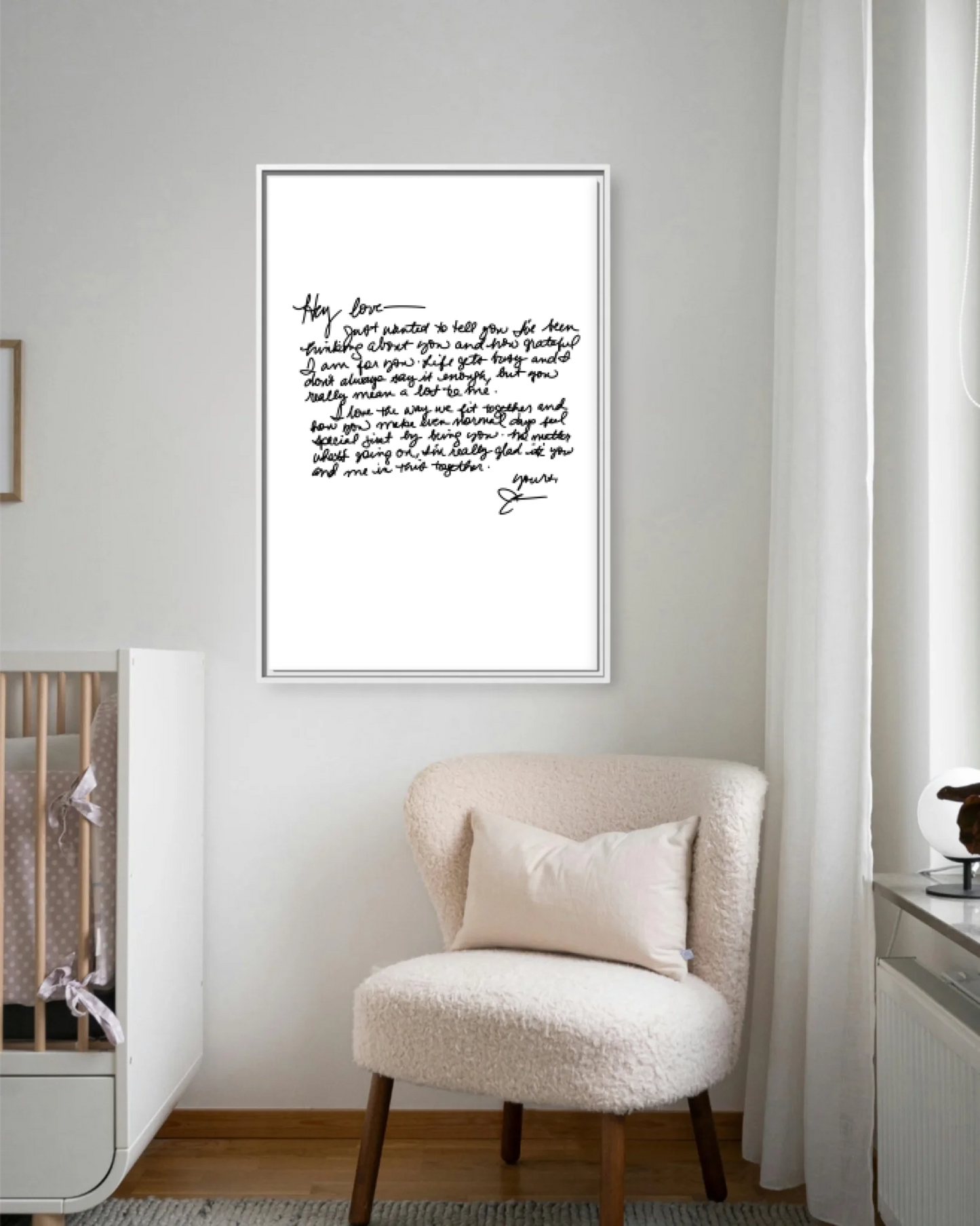 Nursery Chair Wt Vertical 30x40 Mockup