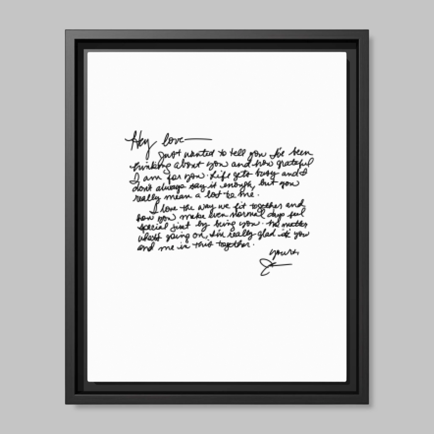 Black Framed Closeup 11x14 (11.14) Vertical Canvas Mockup