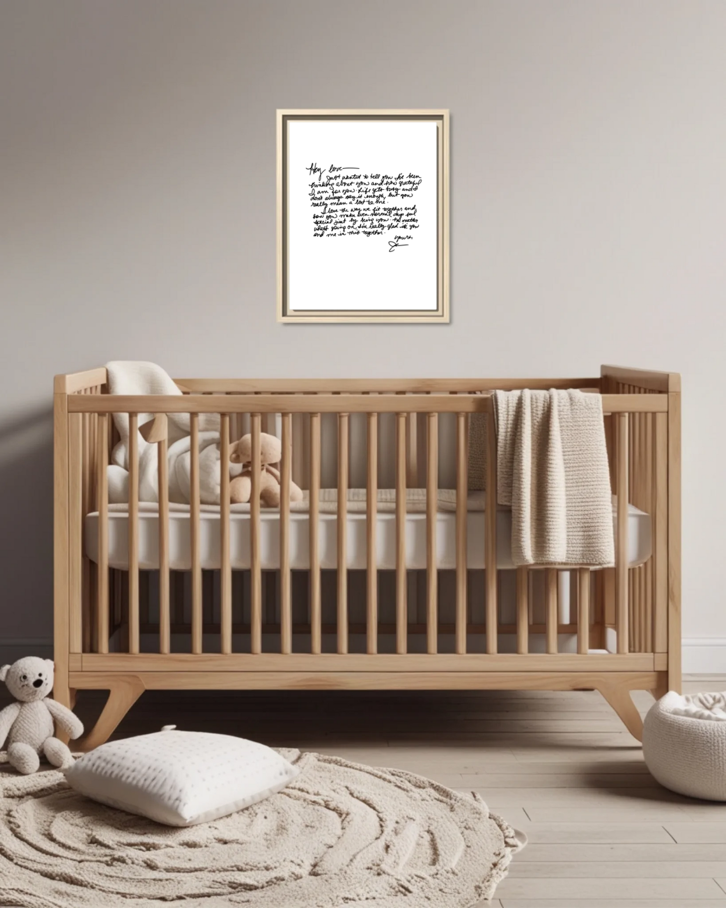 Nursery Crib Ntl Vertical 11x14 Mockup