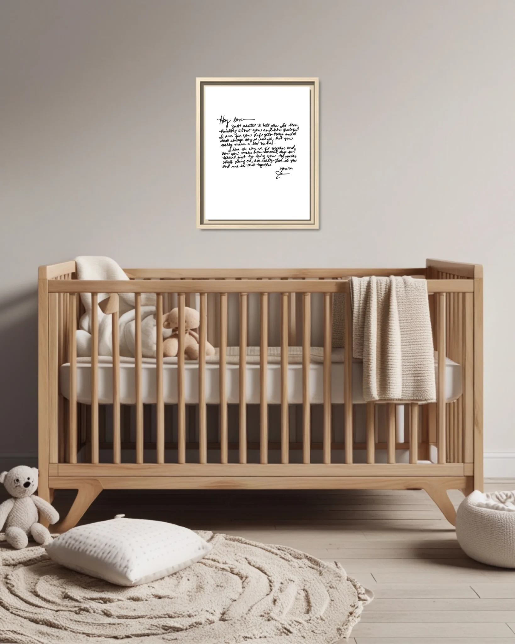 Nursery Crib Ntl Vertical 11x14 Mockup