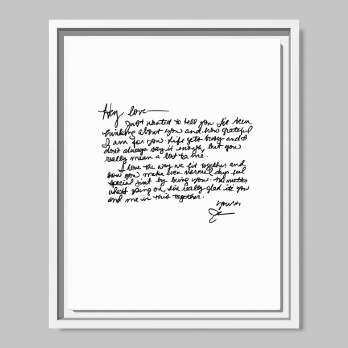 White Framed Closeup 11x14 (11.14) Vertical Canvas Mockup