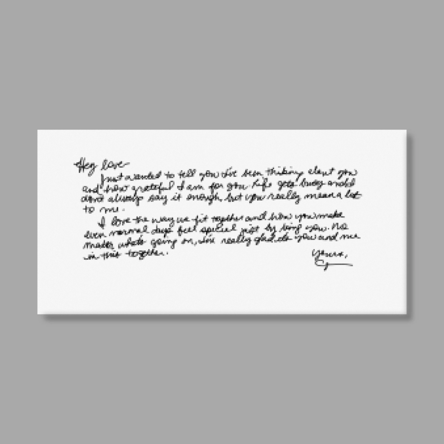 Unframed Wide Format 2.1 Canvas for TIB