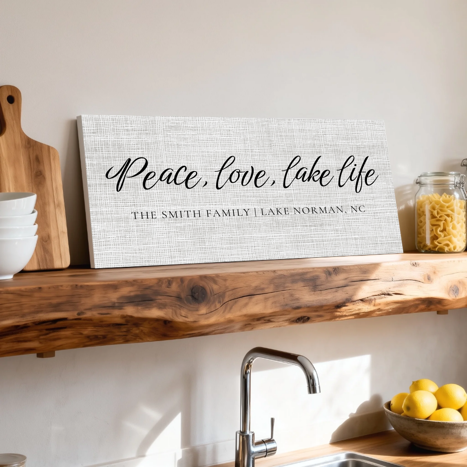 Shelf over kitchen sink unframed wide format 2.1