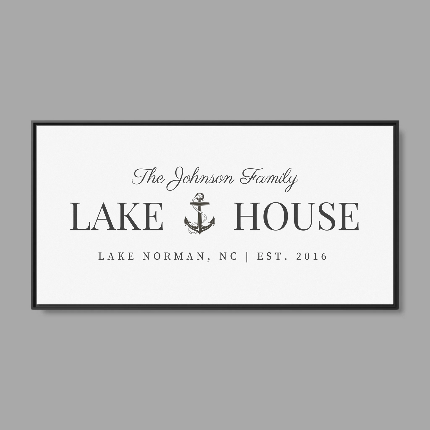 Black Frame Wide Format 2.1 Canvas for TIB