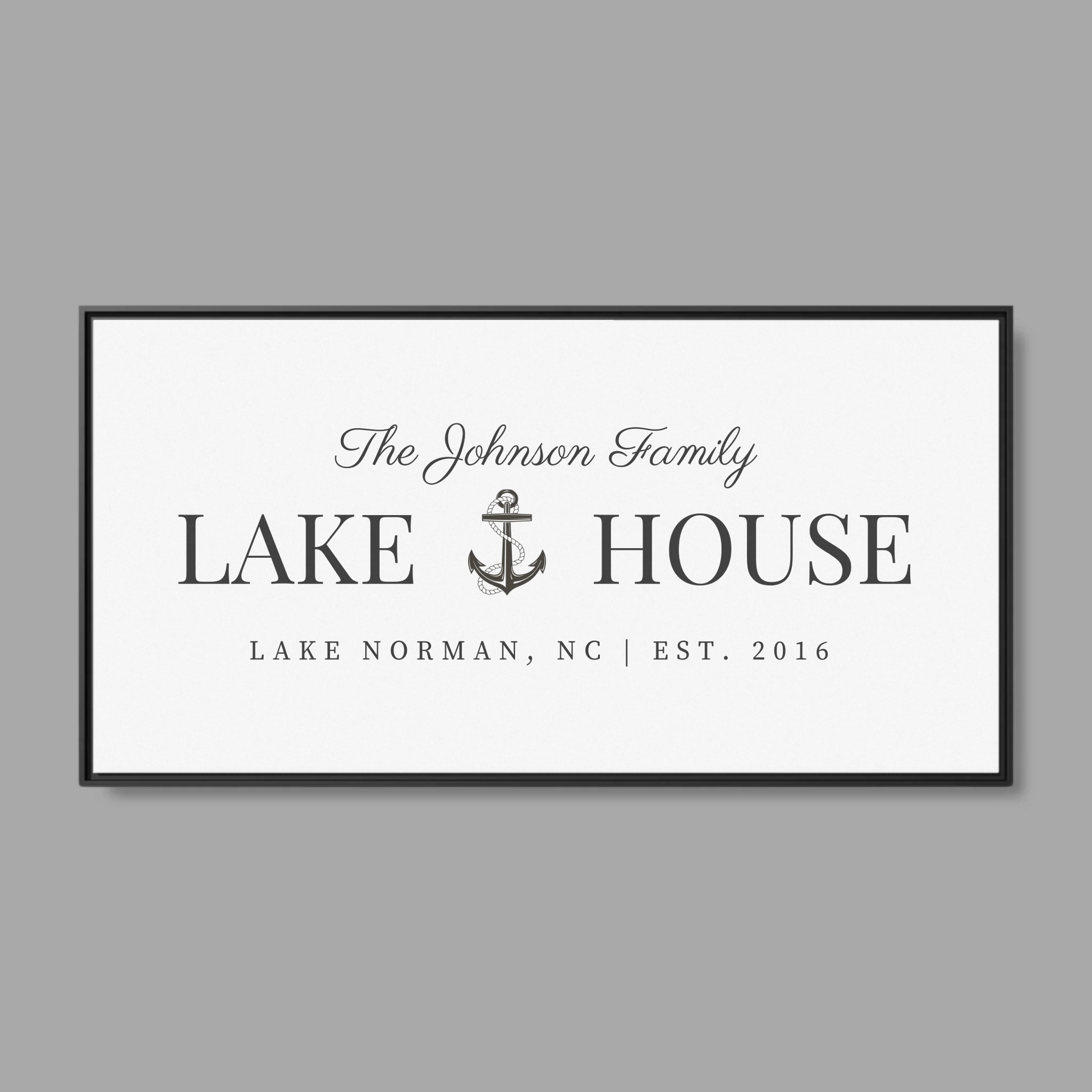 Black Frame Wide Format 2.1 Canvas for TIB