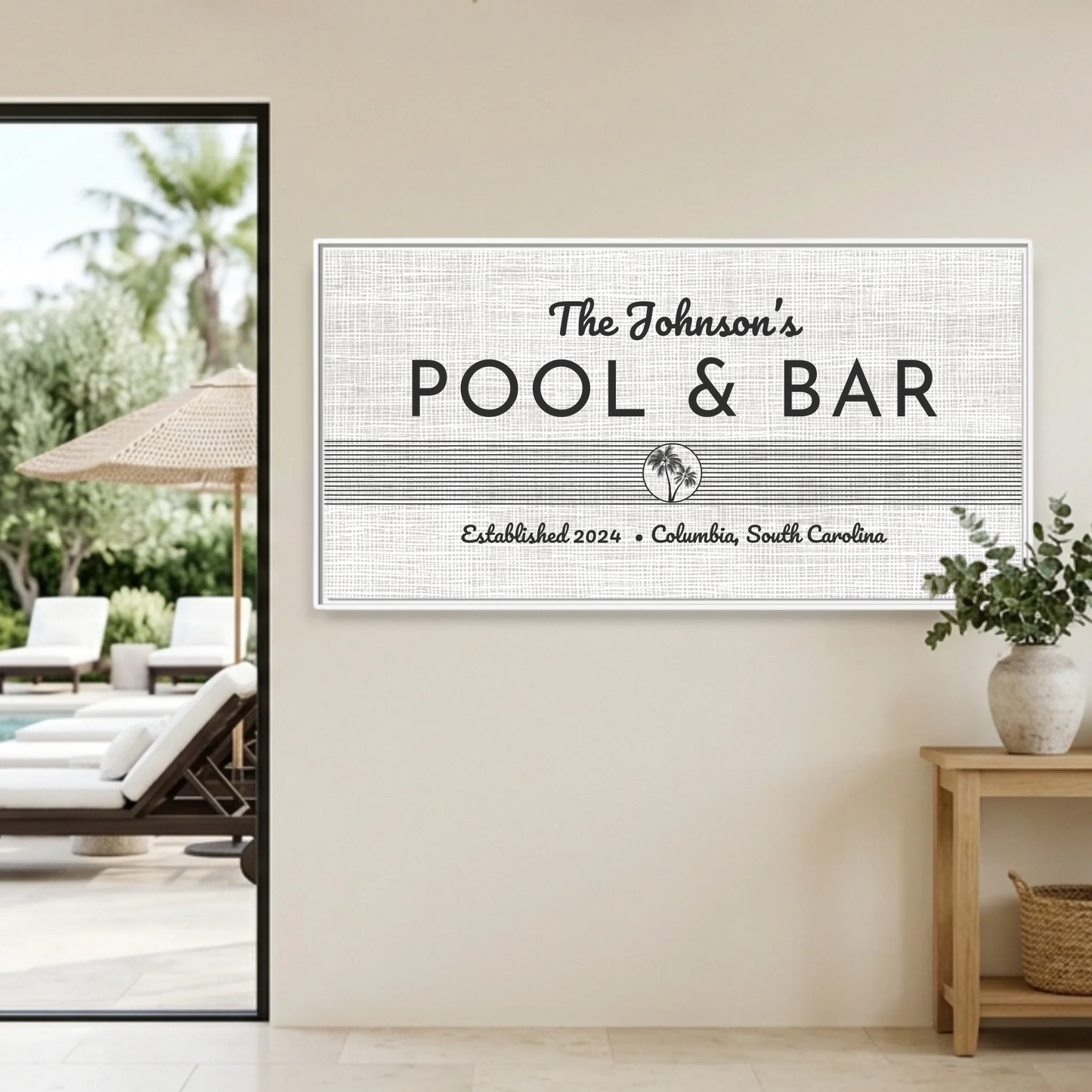Poolhouse Wt Wide Frame Mockup