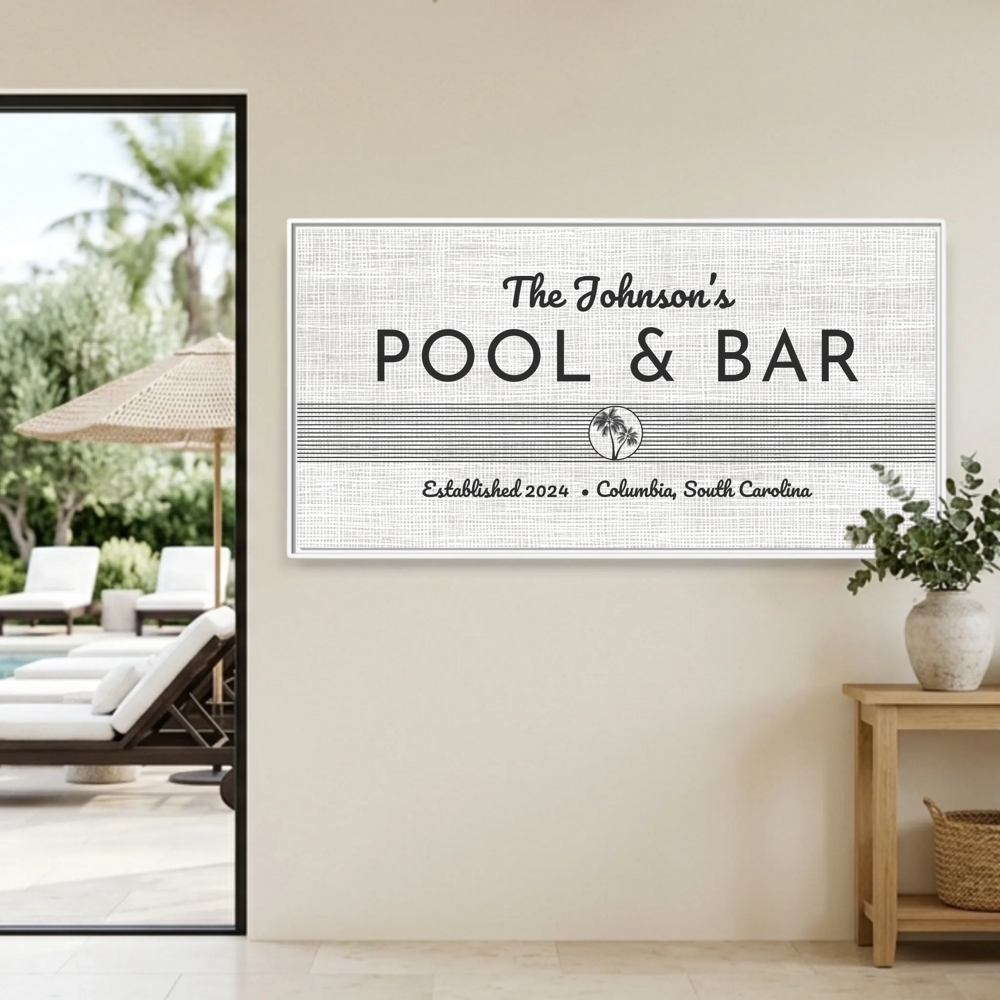 Poolhouse Wt Wide Frame Mockup