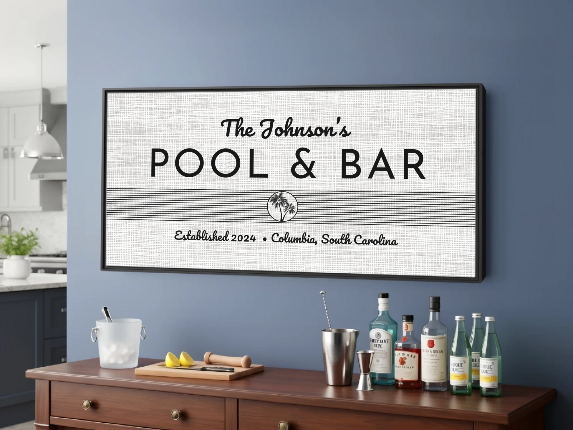 Bar Black Frame wide format 2.1 mockup
