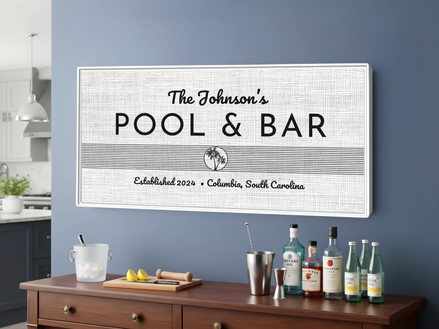 Bar White frame wide format 2.1 mockup