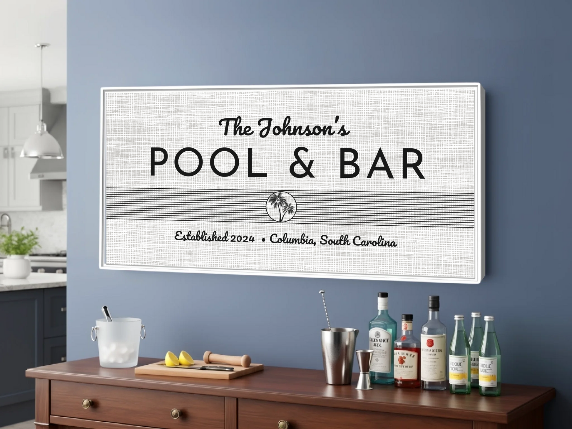 Bar White frame wide format 2.1 mockup
