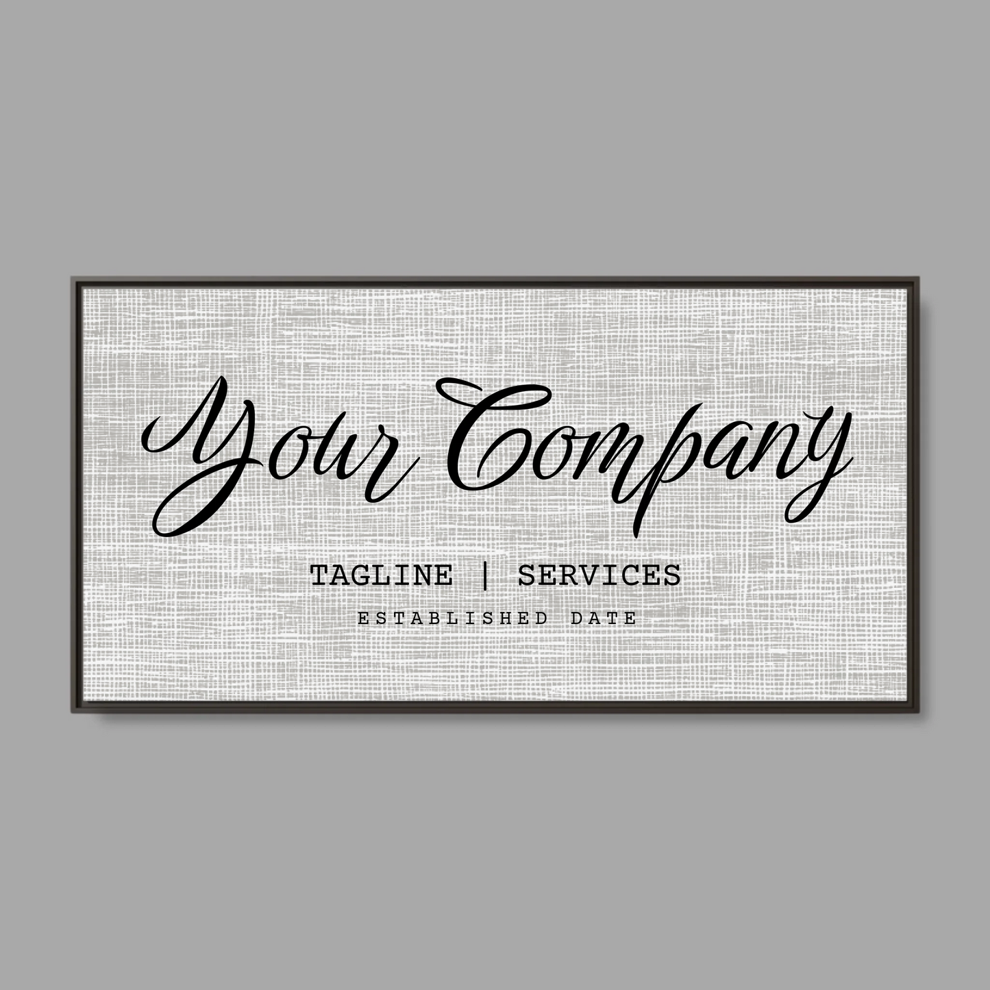 Espresso Frame Wide Format 2.1 Canvas for TIB