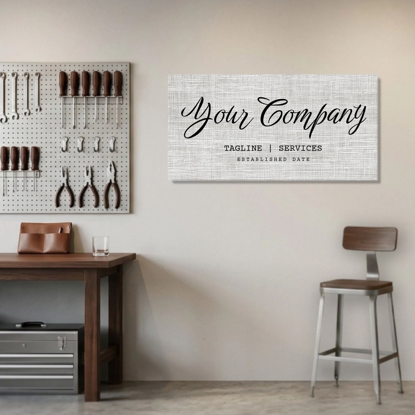 Garage Unframed Wide Format 2.1 Canvas Mockup