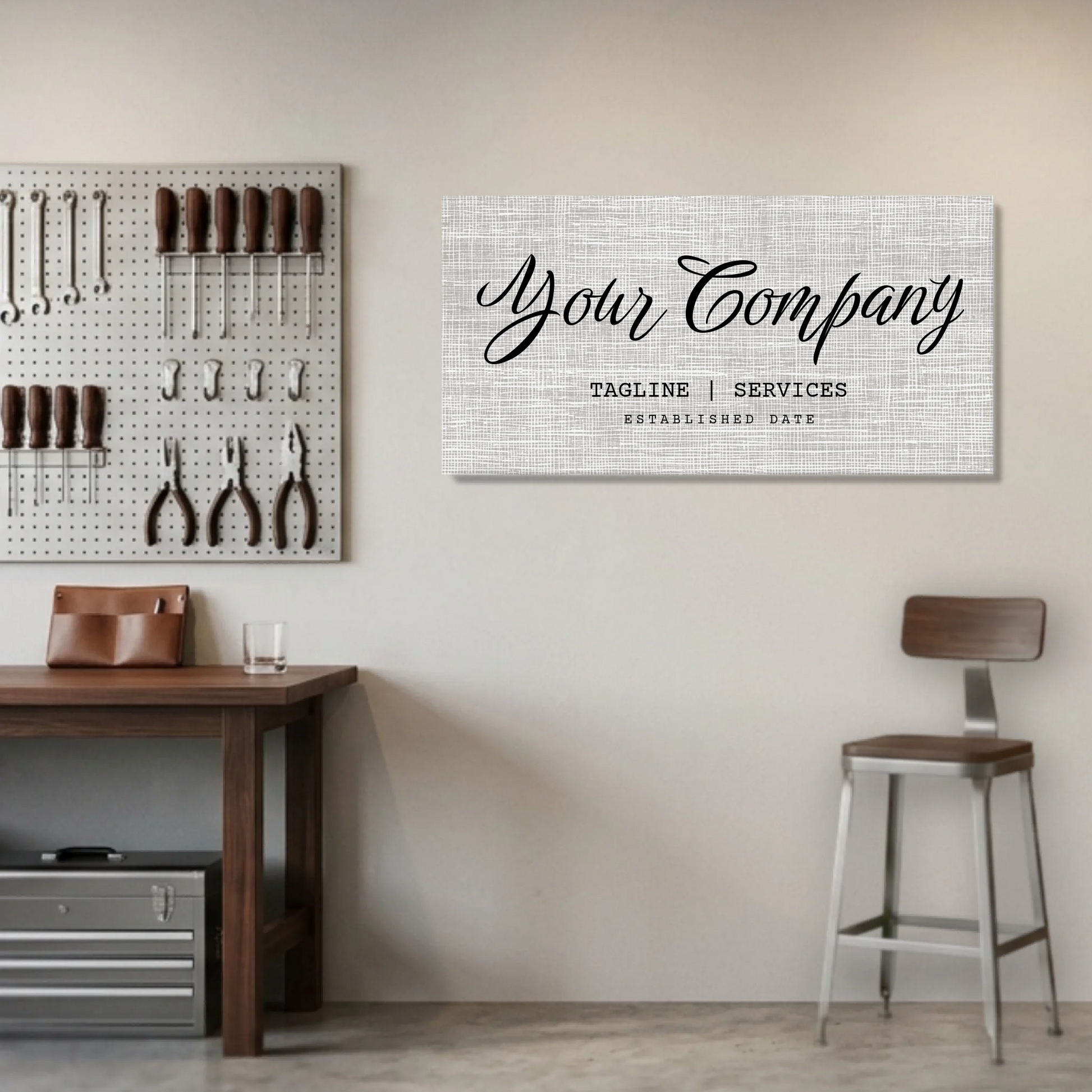 Garage Unframed Wide Format 2.1 Canvas Mockup