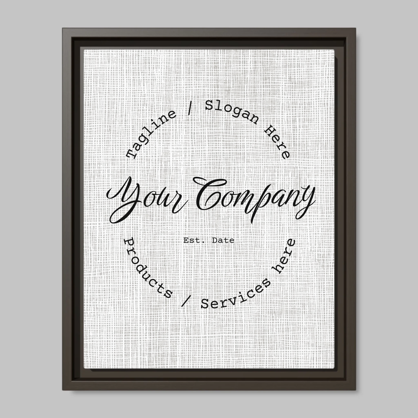 Espresso Framed Closeup 11x14 (11.14) Vertical Canvas Mockup