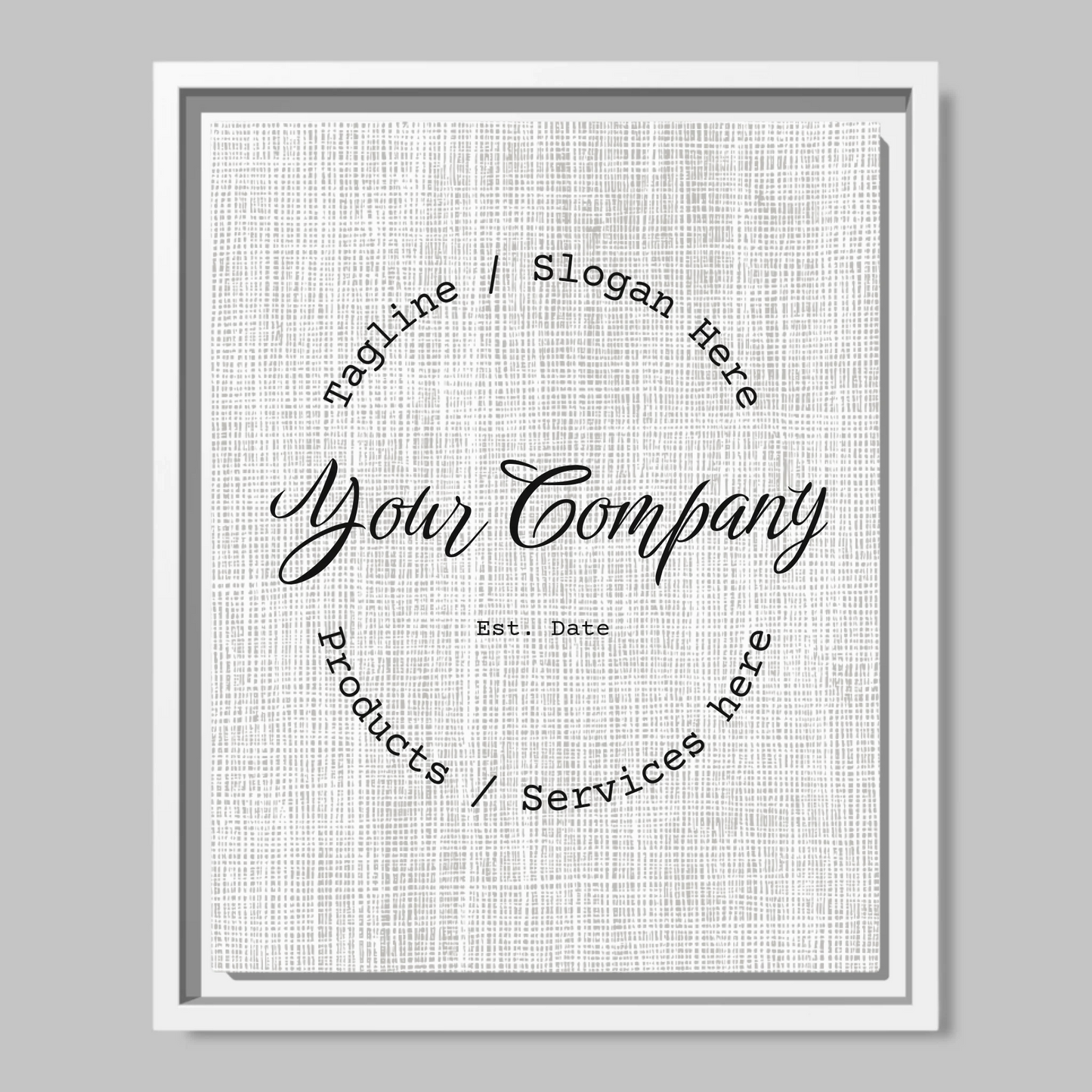 White Framed Closeup 11x14 (11.14) Vertical Canvas Mockup