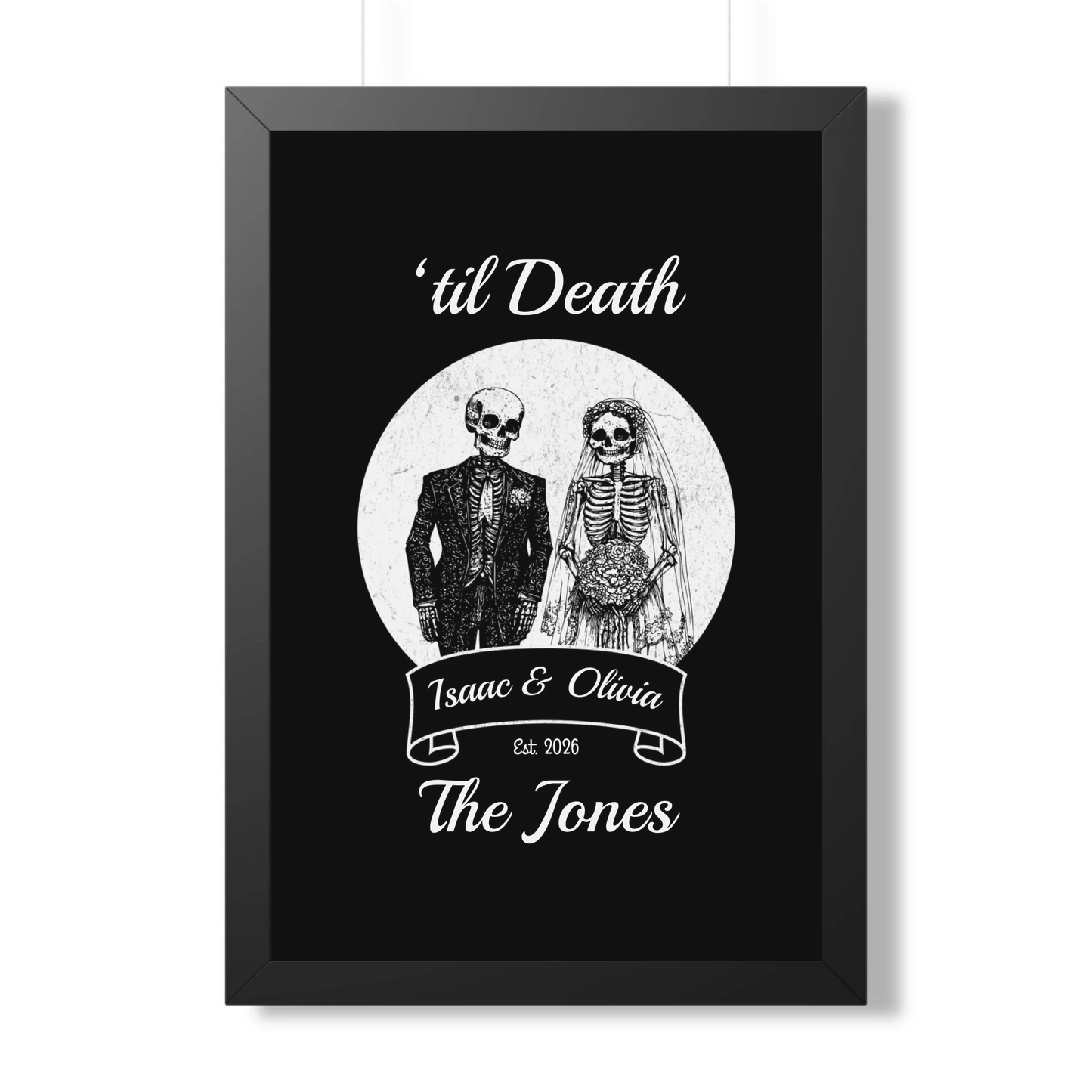 20x30 Framed Poster Mockup Black