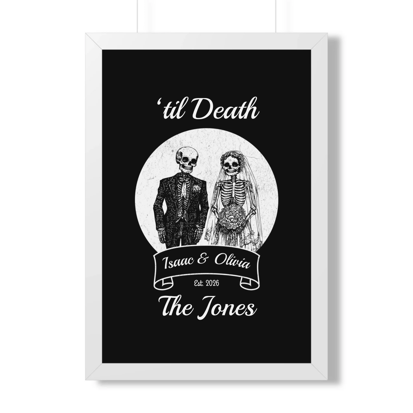 20x30 Framed Poster Mockup White