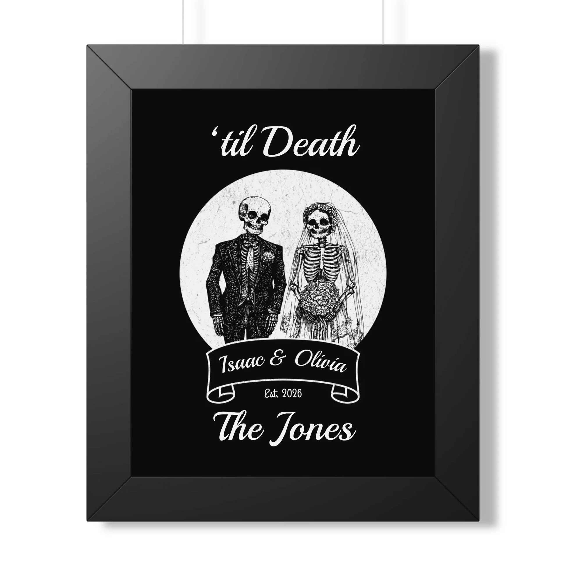 11x14 Framed Poster Mockup Black