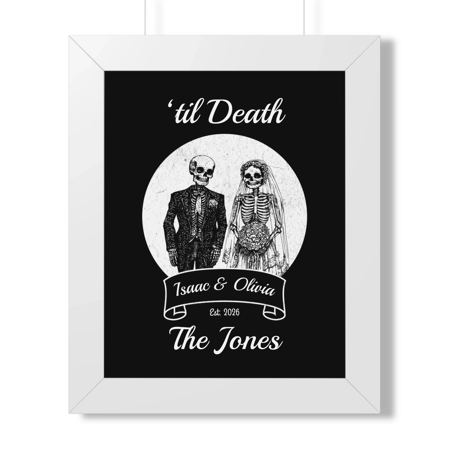 11x14 Framed Poster Mockup White