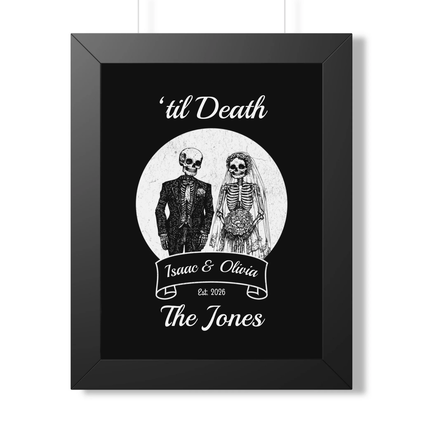 12x16 Framed Poster Mockup Black