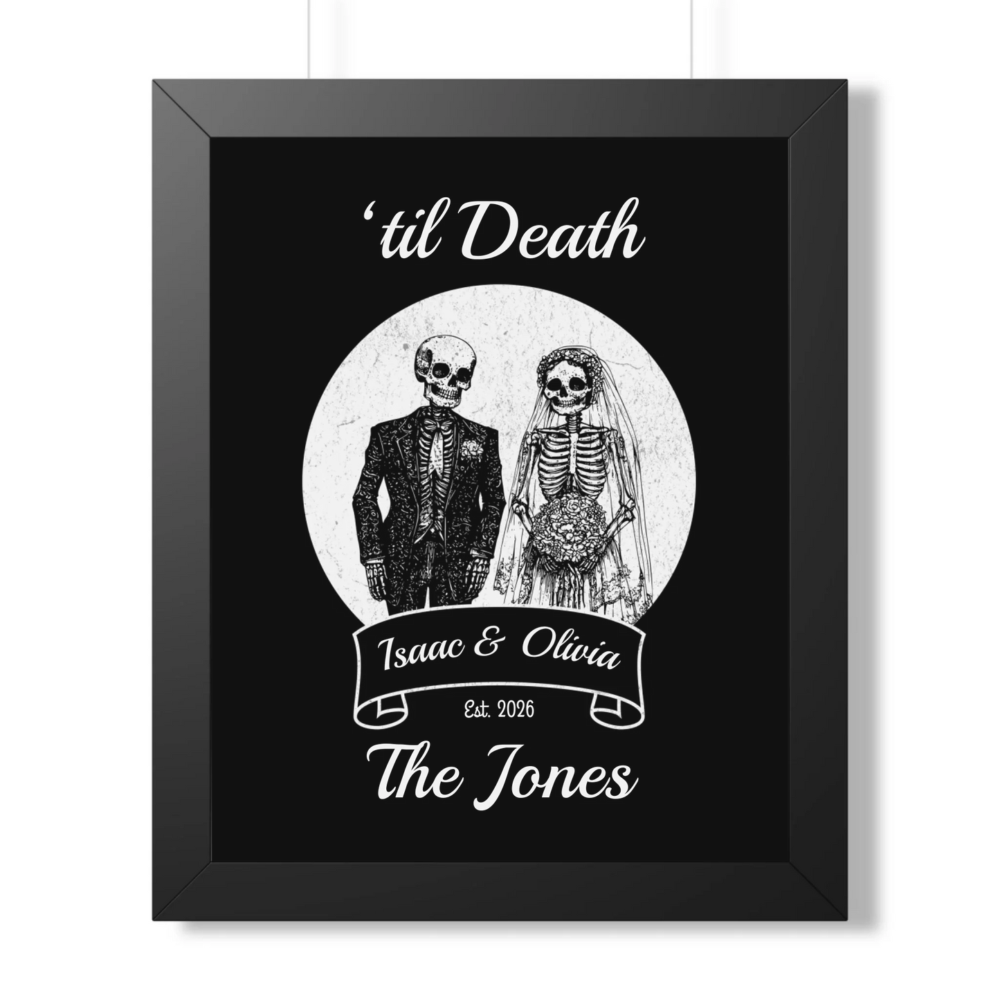 16x20 Framed Poster Mockup Black