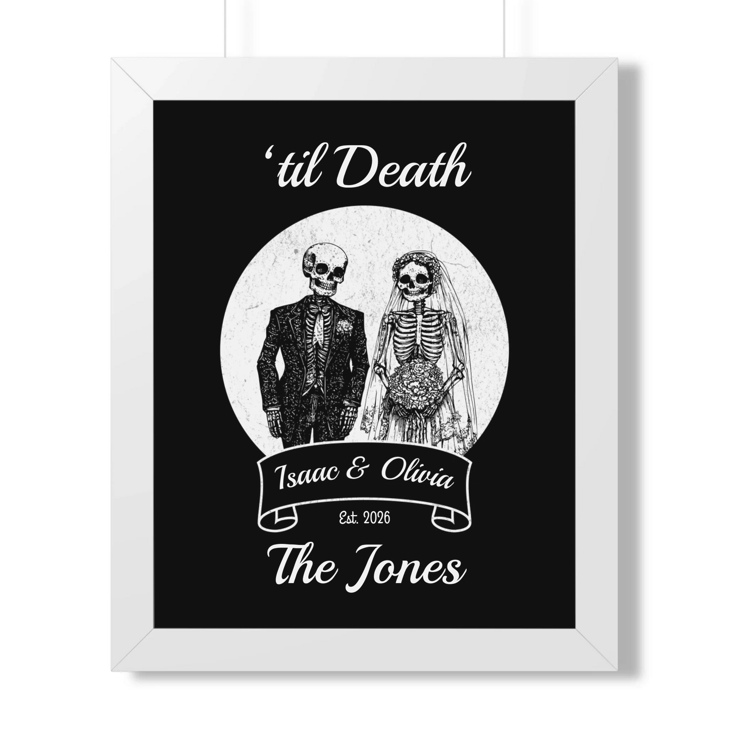 16x20 Framed Poster Mockup White