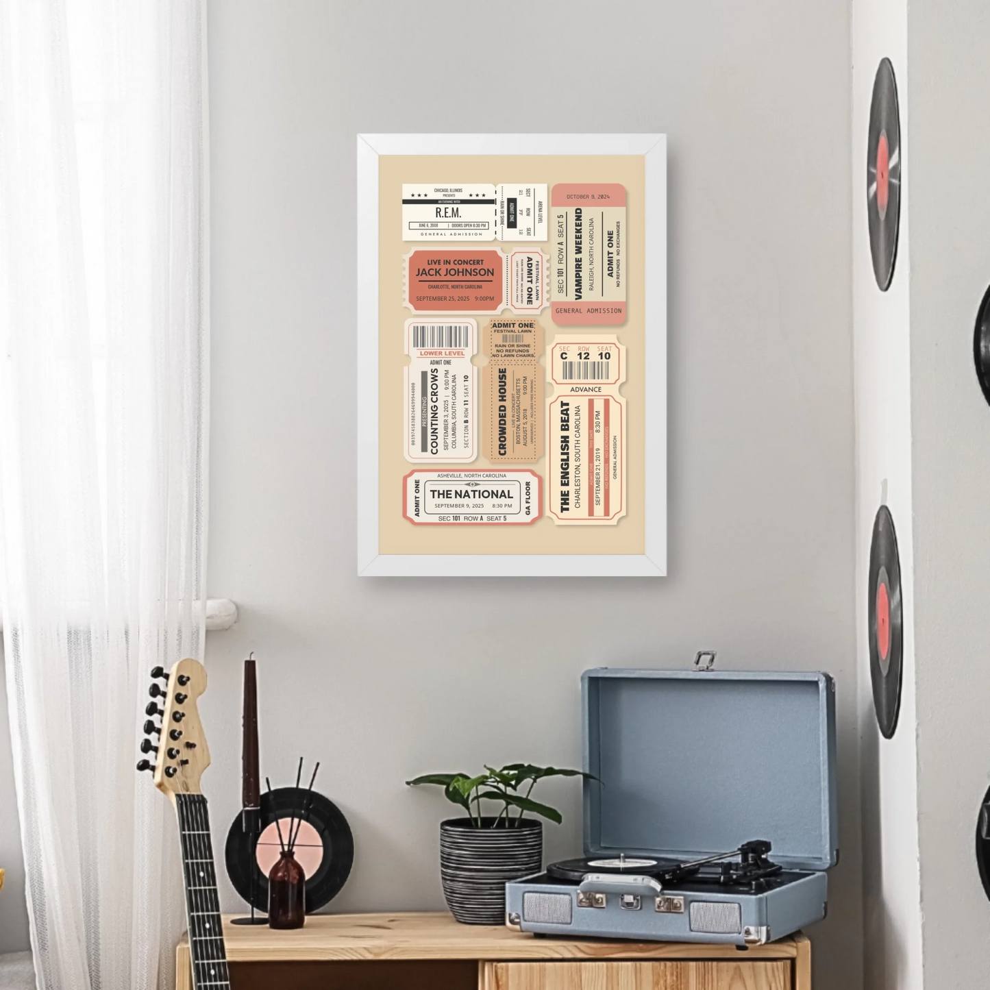 Music Room 20x30 Poster Mockup White