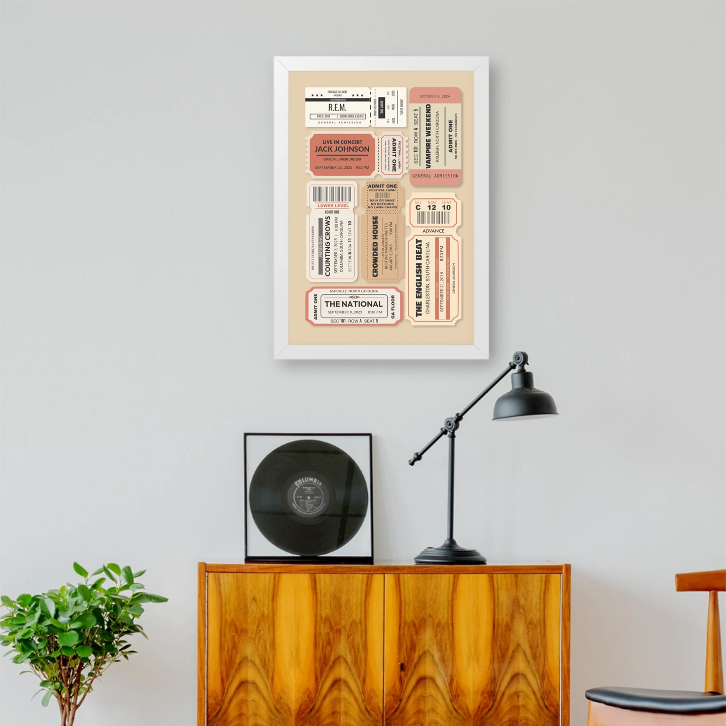 Living Room:Music Room 20x30 Poster Mockup White