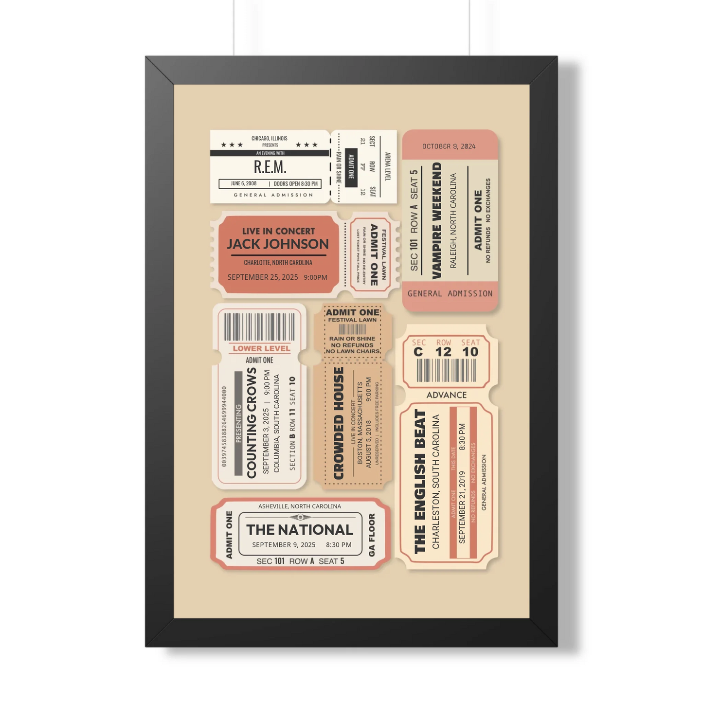 20x30 Framed Poster Mockup Black