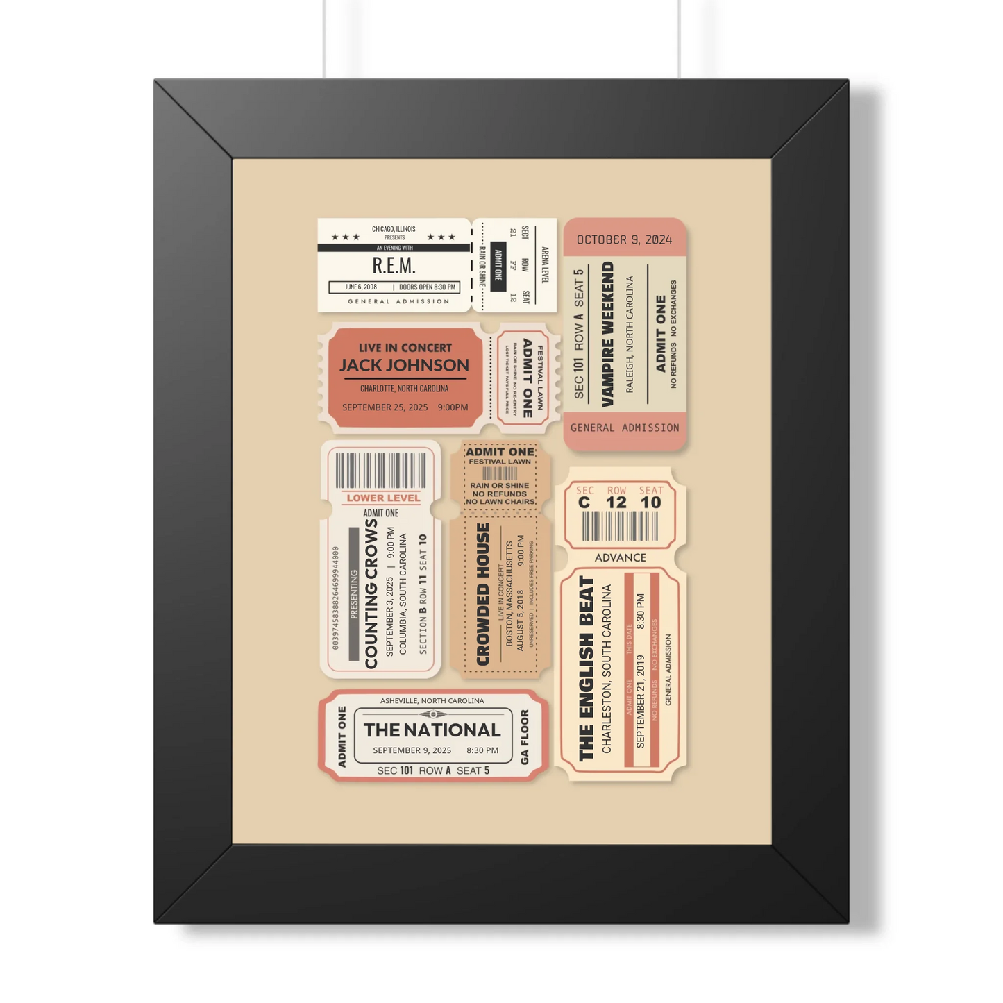 11x14 Framed Poster Mockup Black