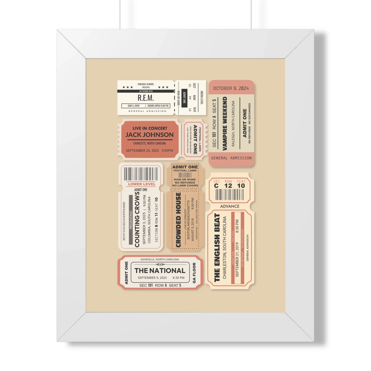 11x14 Framed Poster Mockup White