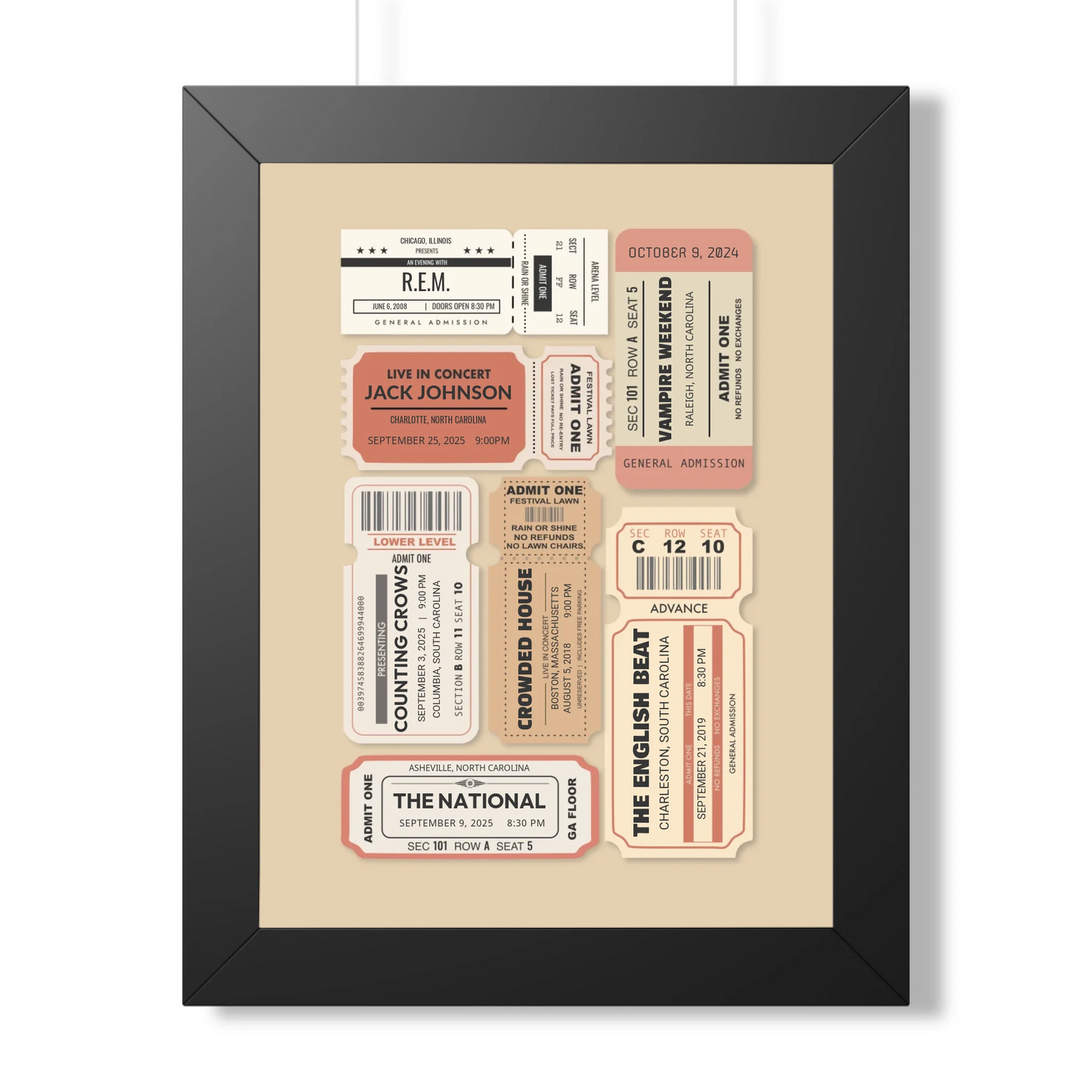 12x16 Framed Poster Mockup Black