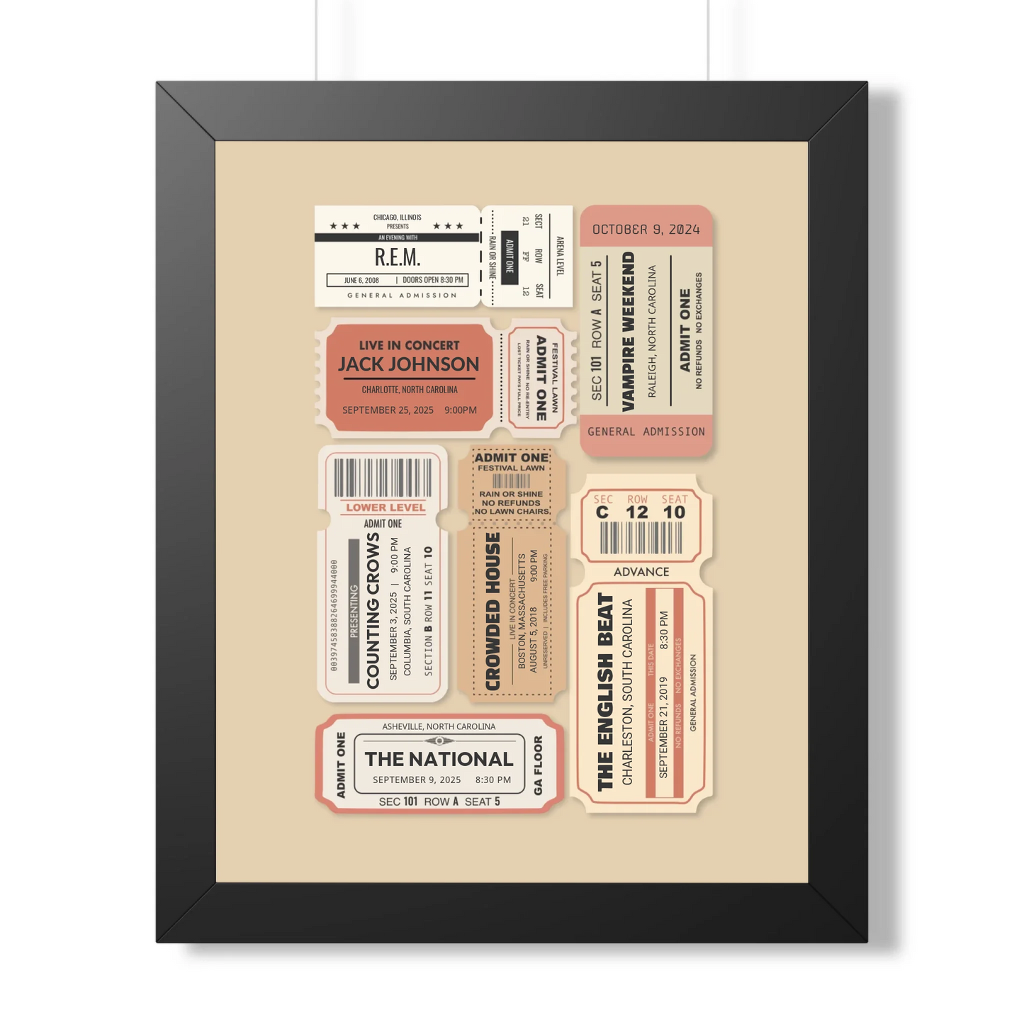 16x20 Framed Poster Mockup Black