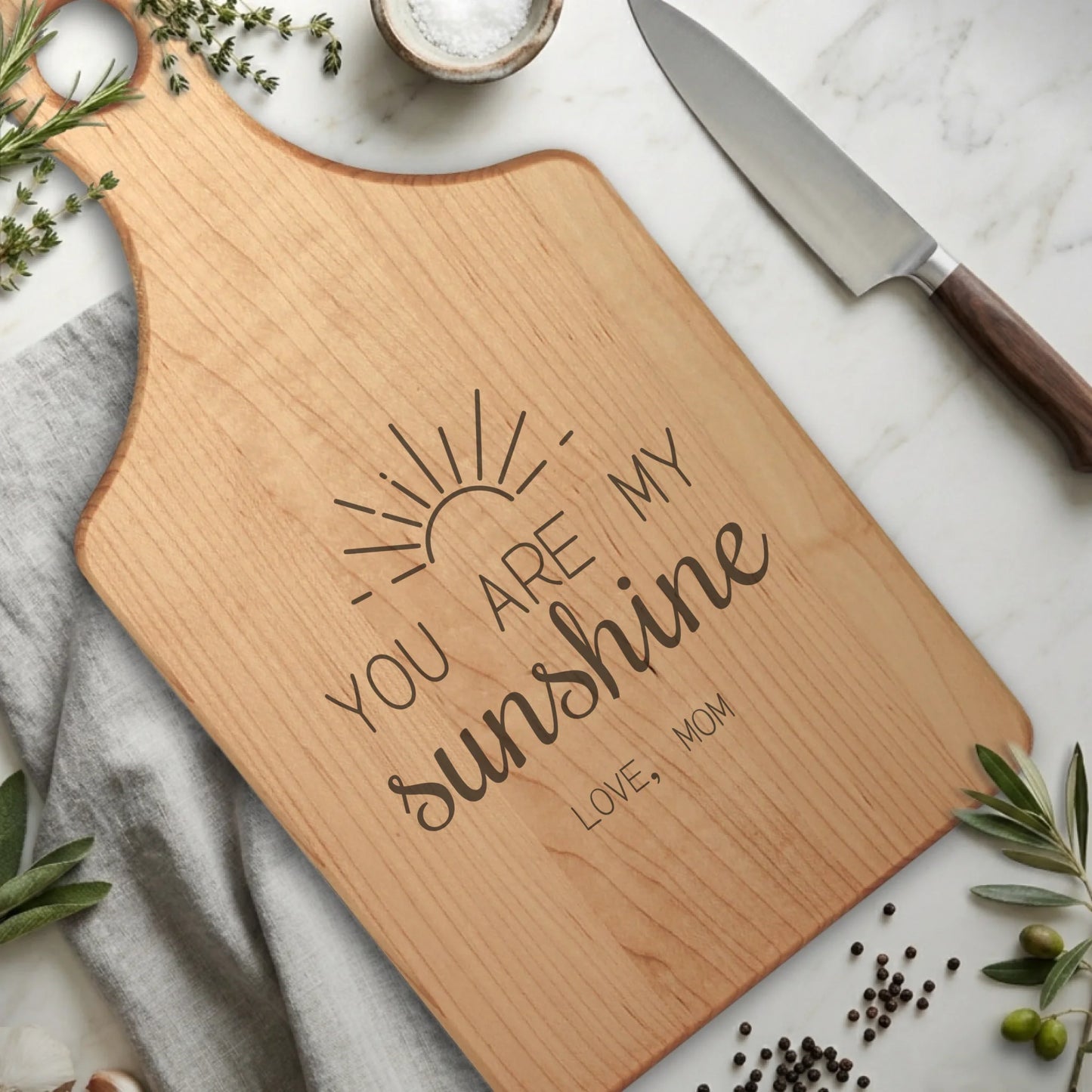 Paddle Cutting Board Maple for TIB