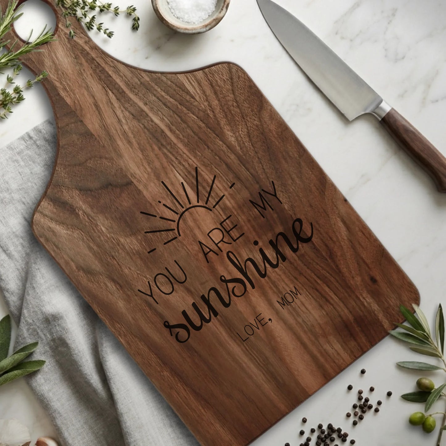 Paddle Cutting Board Walnut for TIB