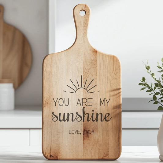 Paddle Cutting Board Lifestyle Closeup