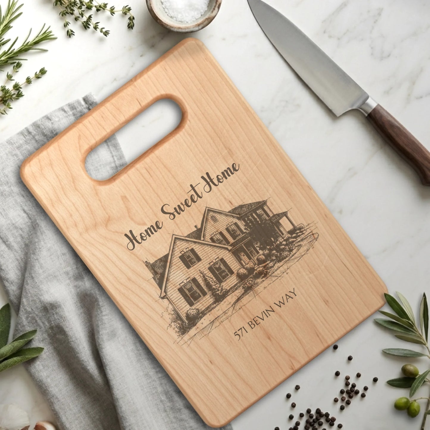 Rectangle Cutting Board Maple for TIB